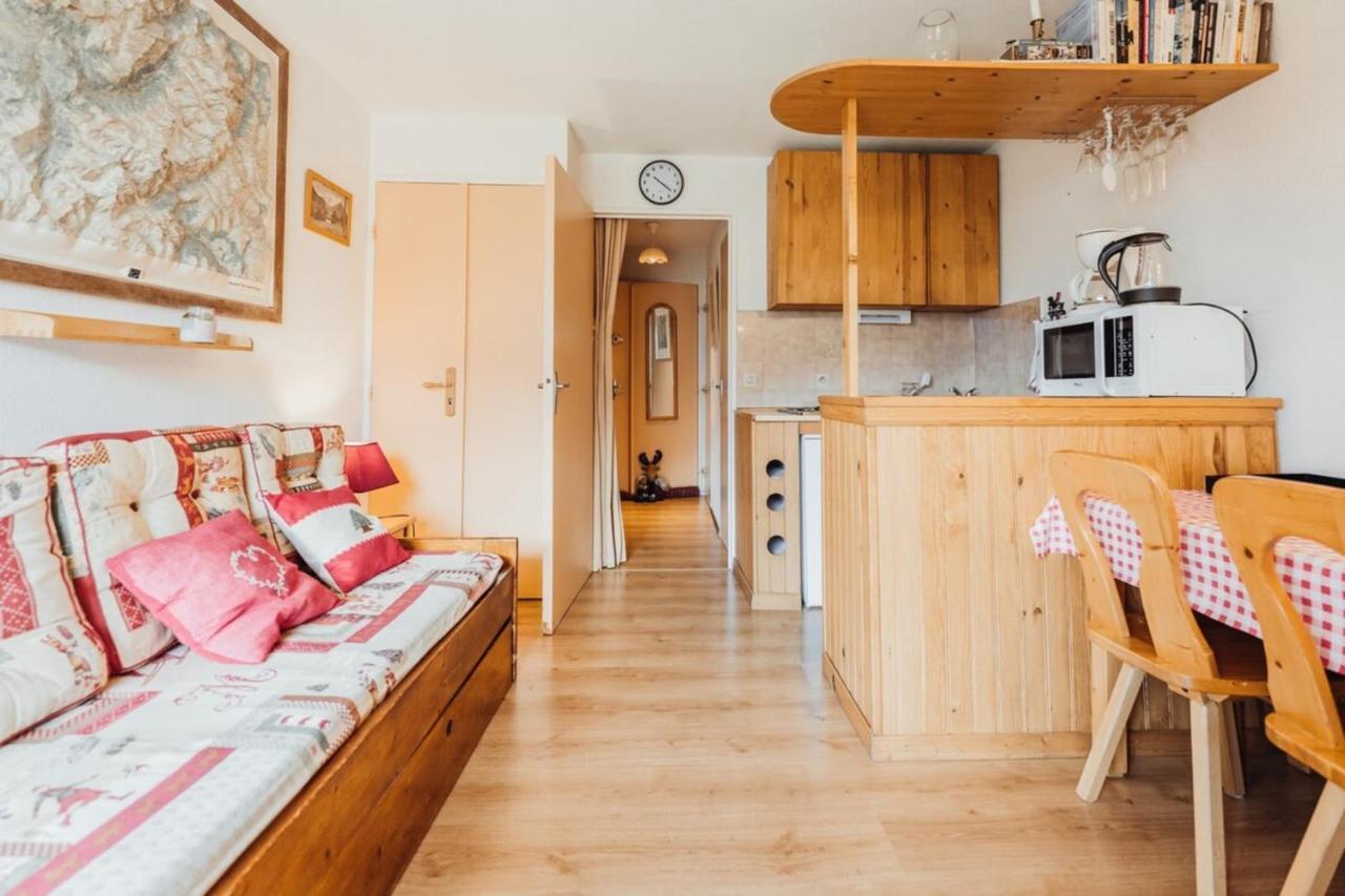 생제르베레뱅 Furnished Studio At The Foot Of The Slopes With A Balcony & Mountains View 아파트 외부 사진